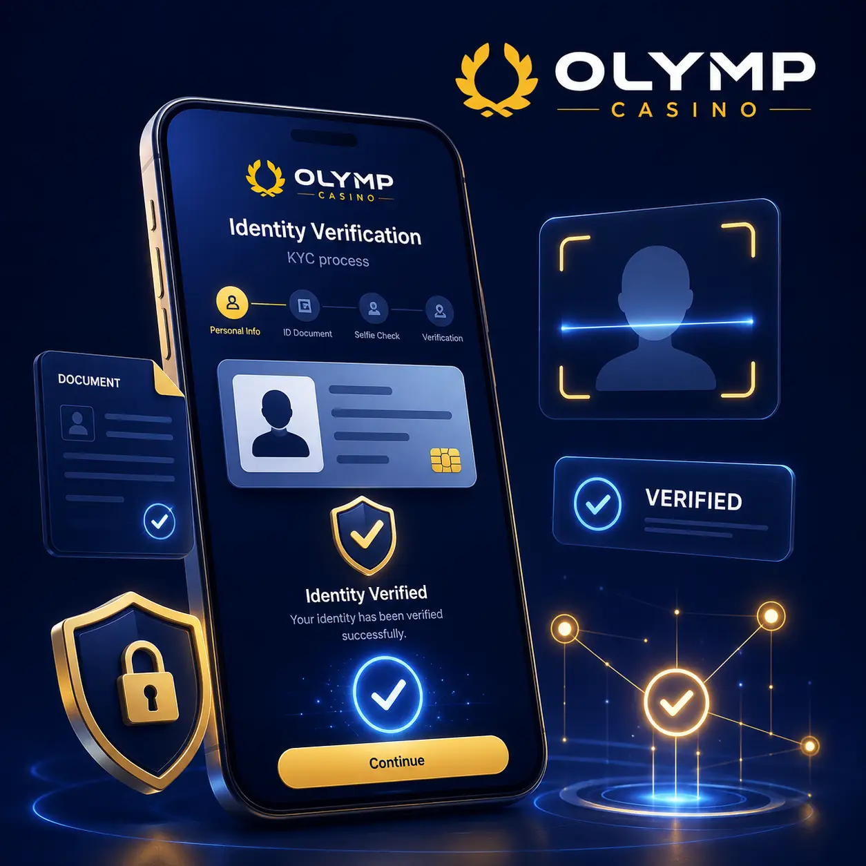 Как пройти KYC (верификацию) в Олимп Казино