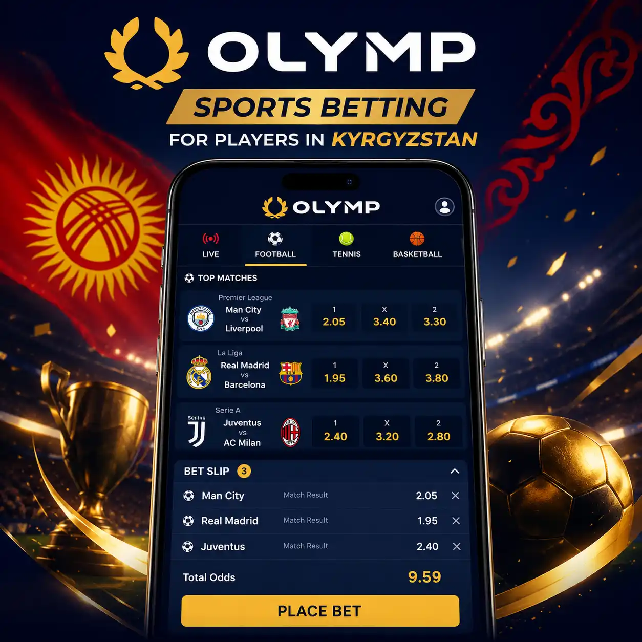 Ставки на спорт в Олимп Казино